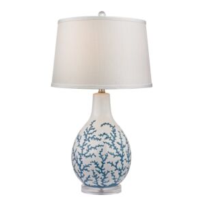 Sixpenny 1-Light Table Lamp in Blue