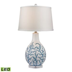 Sixpenny 1-Light LED Table Lamp in Blue
