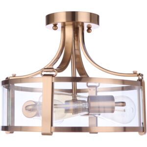 Craftmade Elliot 3-Light Ceiling Light in Satin Brass