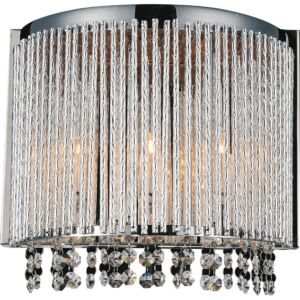 CWI Lighting Claire 3 Light Wall Sconce with Chrome finish