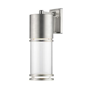 Z-Lite Luminata 1-Light Outdoor Wall Sconce In Brushed Aluminum