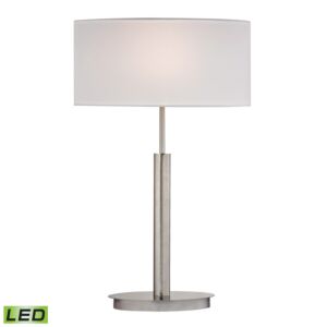 Port Elizabeth 1-Light LED Table Lamp in Satin Nickel