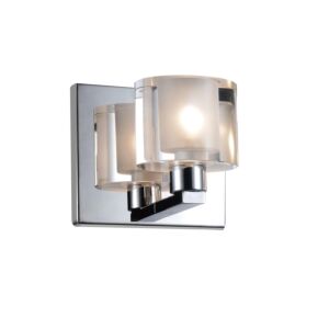 CWI Tina 1 Light Wall Sconce With Chrome Finish