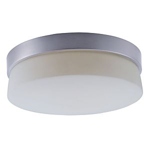 Maxim Lighting Flux 11 Inch Satin White Ceiling Light in Satin Silver