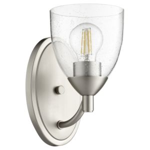 Quorum Barkley 10 Inch Wall Sconce in Satin Nickel with