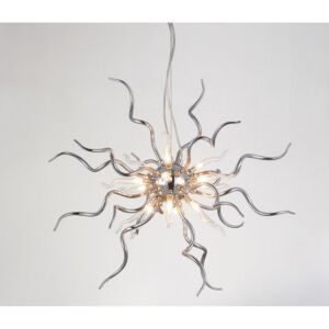 CWI Lighting Twist 15 Light Chandelier with Chrome finish