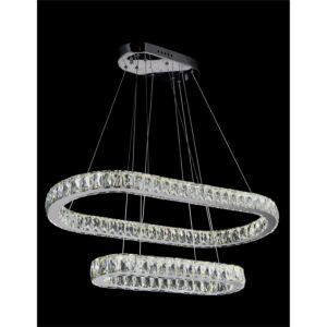CWI Lighting Milan LED Chandelier with Chrome finish