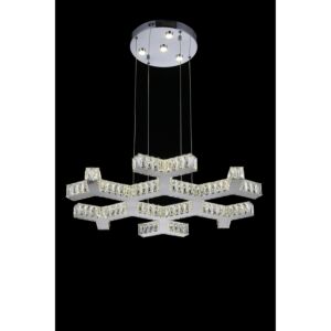 CWI Lighting Arendelle LED Chandelier with Chrome finish