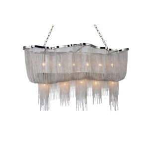 CWI Lighting Secca 13 Light Down Chandelier with Chrome finish
