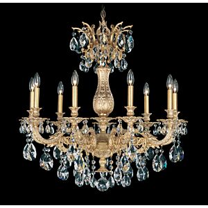 Milano 9-Light Chandelier in French Gold