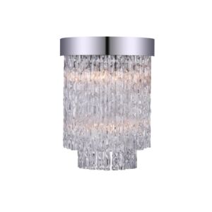 CWI Carlotta 2 Light Wall Sconce With Chrome Finish