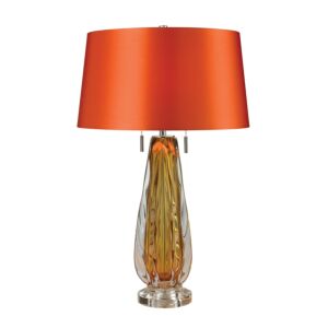 Modena 2-Light Table Lamp in Amber