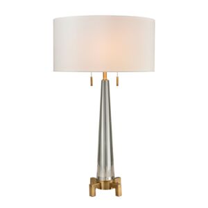 Bedford 2-Light Table Lamp in Clear