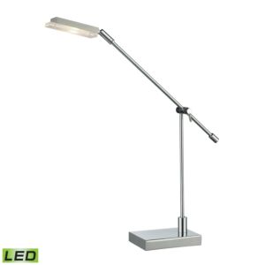 Bibliotheque 1-Light LED Table Lamp in Polished Chrome