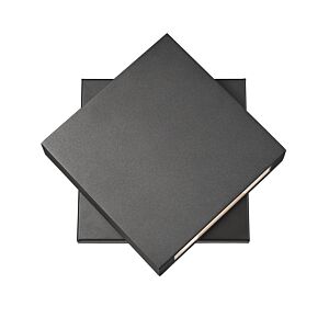 Z-Lite Quadrate 1-Light Outdoor Wall Sconce In Black