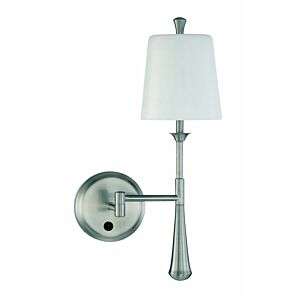 Craftmade Palmer 1-Light Wall Sconce in Brushed Polished Nickel