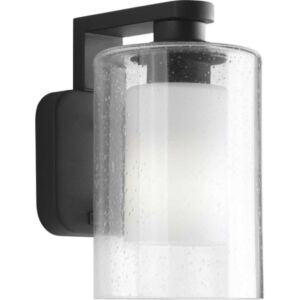 Compel 1-Light Wall Lantern in Black