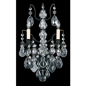 Bordeaux 2-Light Wall Sconce in Antique Silver