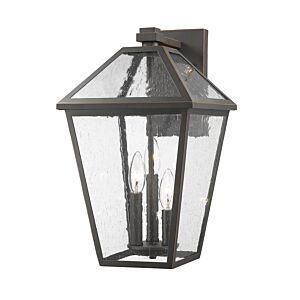 Z-Lite Talbot 3-Light Outdoor Wall Sconce In Oil Rubbed Bronze