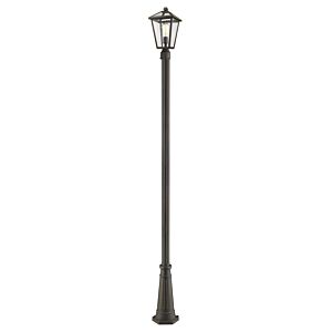 Z-Lite Talbot 1-Light Outdoor Post Mounted Fixture Light In Oil Rubbed Bronze