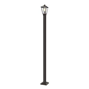 Z-Lite Talbot 1-Light Outdoor Post Mounted Fixture Light In Oil Rubbed Bronze