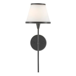 Bagno 1-Light Wall Sconce in Oil Rubbed Bronze with Opaque Glass