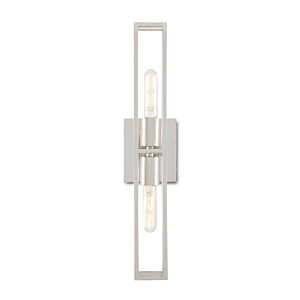 Bagno 2-Light Wall Sconce in Polished Nickel
