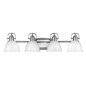 Hinkley Rowan 4-Light Bathroom Vanity Light In Chrome