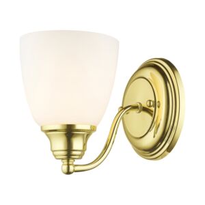 Somerville 1-Light Wall Sconce in Polished Brass