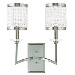 Grammercy 2-Light Wall Sconce in Brushed Nickel