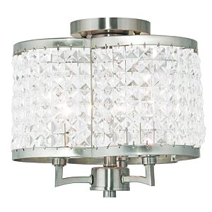 Grammercy 3-Light Ceiling Mount in Brushed Nickel