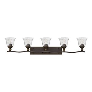 Bolla 5-Light Bathroom Vanity Light in Olde Bronze with Clear Glass  Seedy