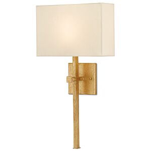 Currey & Company 22 Inch Ashdown Gold Wall Sconce in Antique Gold Leaf