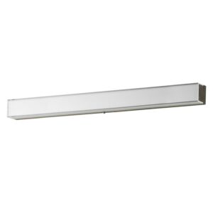 Edge 1-Light LED Bathroom Vanity Light in Satin Nickel