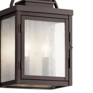 Kichler Carlson 2 Light 15 Inch Outdoor Light in Rubbed Bronze