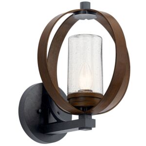 Grand Bank 1-Light Outdoor Wall Mount in Auburn Stained Finish