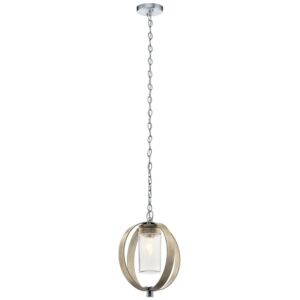 Grand Bank 1-Light Outdoor Pendant in Distressed Antique Gray