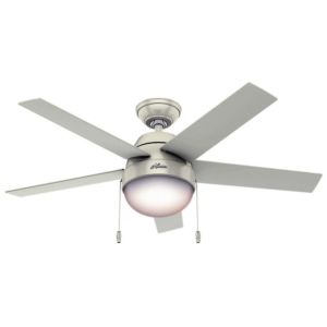 Hunter Anslee 2 Light 46 Inch Indoor Ceiling Fan in Fresh White