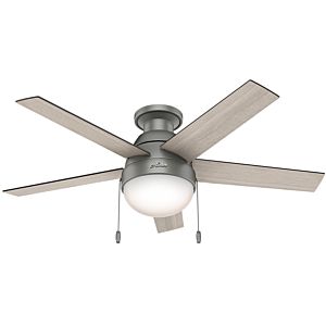 Anslee 46-inch 2-Light Low Profile Ceiling Fan