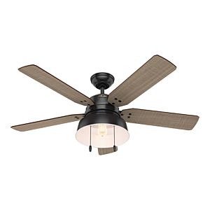 Hunter Mill Valley 52 Inch Indoor/Outdoor Ceiling Fan in Matte Black