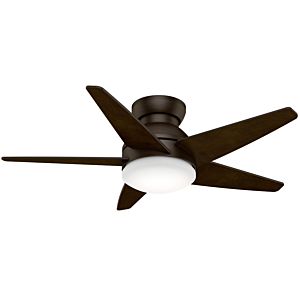 Casablanca Isotope 44 Inch Indoor Flush Mount Ceiling Fan in Brushed Cocoa