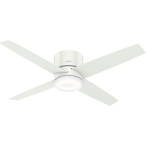 Hunter Advocate Low Profile 54 Inch Indoor Ceiling Fan in Fresh White