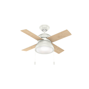 Hunter LOKI 2 Light 36 Inch Indoor Ceiling Fan in Fresh White