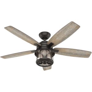 Hunter Coral Bay 3 Light 52 Inch LED Indoor/Outdoor Ceiling Fan in Noble Bronze