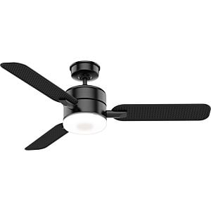 Casablanca Paume 54 Inch Indoor/Outdoor Ceiling Fan in Matte Black