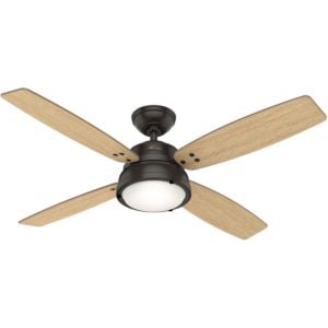 Hunter Wingate 2 Light 52 Inch Indoor Ceiling Fan in Noble Bronze