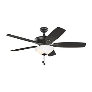 Monte Carlo Colony Max Plus 2 Light 52 Inch Indoor Ceiling Fan in Midnight Black