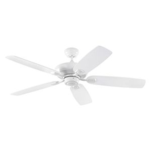 Monte Carlo 52 Inch Colony Max Damp Rated Ceiling Fan in Rubberized White