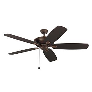Generation Lighting 60" Colony Super Max Damp Rated Ceiling Fan in Roman Bronze