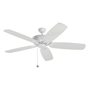 Monte Carlo 60 Inch Colony Super Max Damp Rated Ceiling Fan in Rubberized White